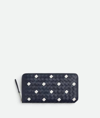 Display a large version of the product image 1 - Intrecciato Piccolo Zip Around Wallet