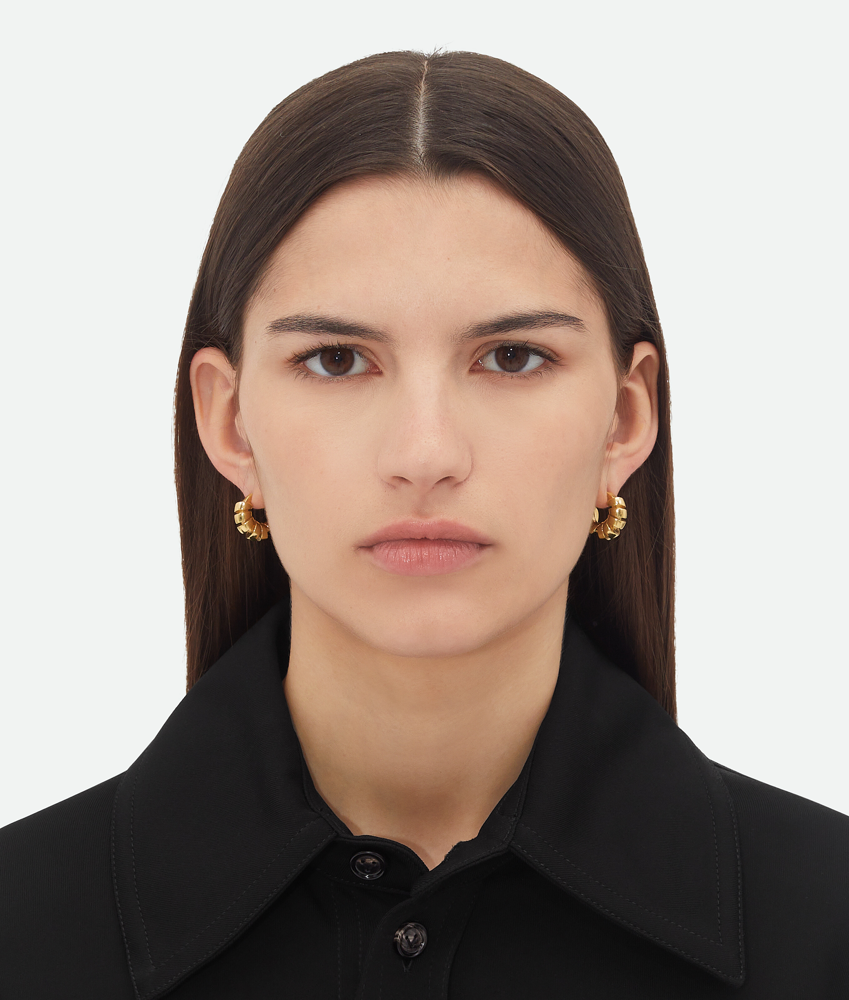 Bottega Veneta Twist Earrings - Yellow Gold - Woman