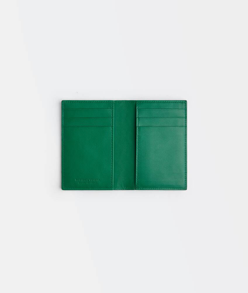 bottega veneta card holder green