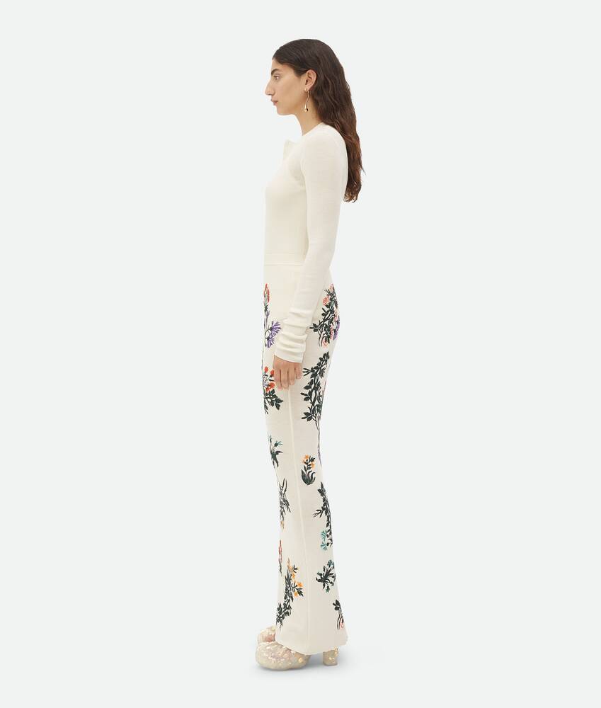 Display a large version of the product image 2 - Wool Flowers Long Skirt