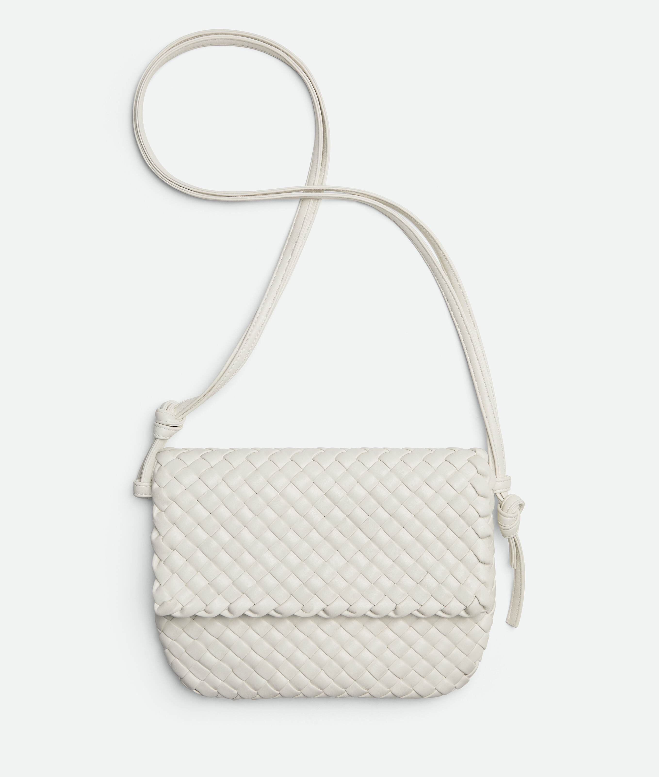 Shop Bottega Veneta Cobble Messenger In White