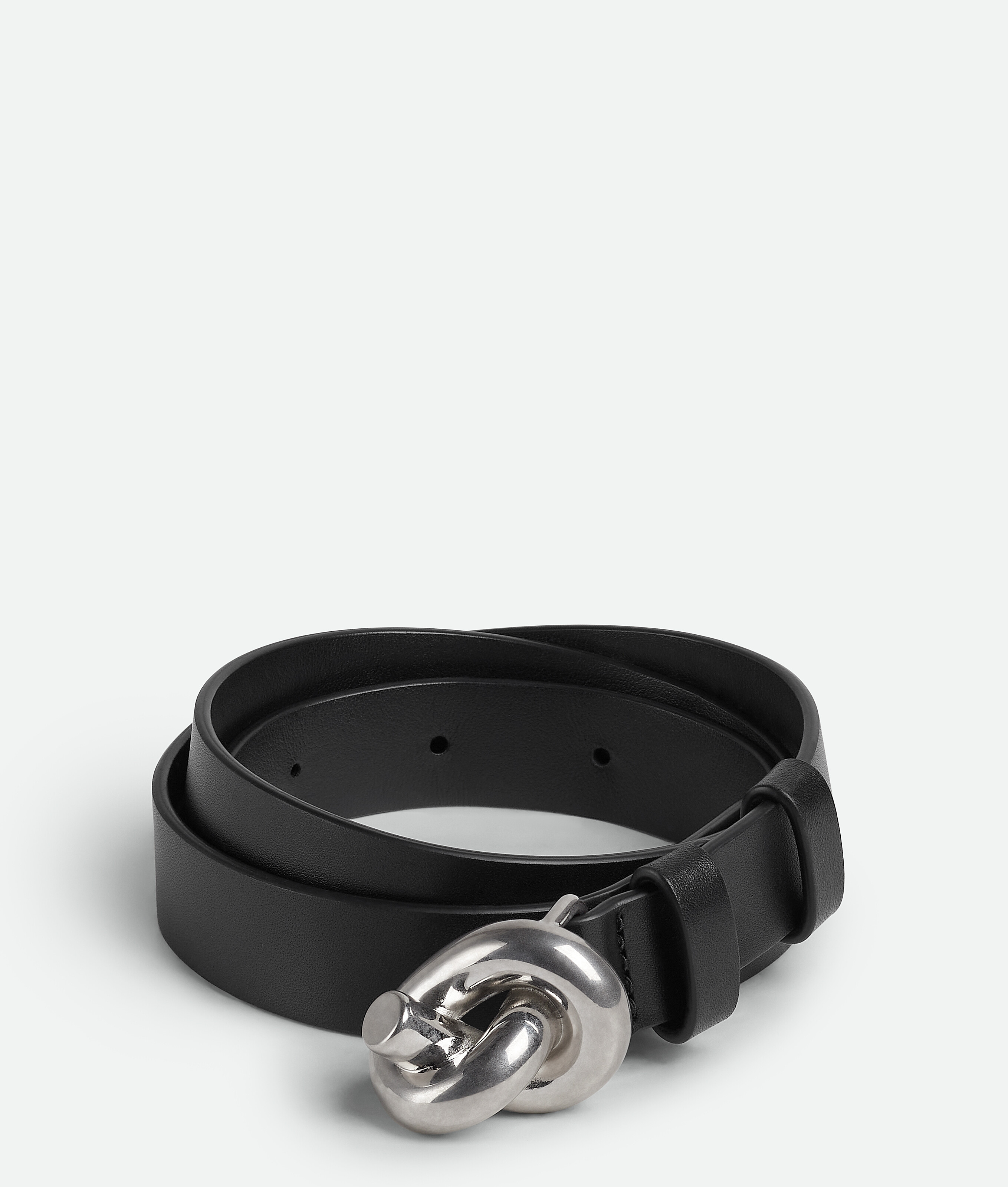 Bottega Veneta Knot Belt In Black