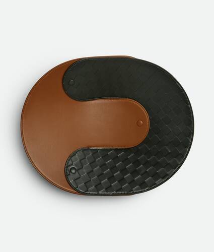 Interlocking Leather Tray - L