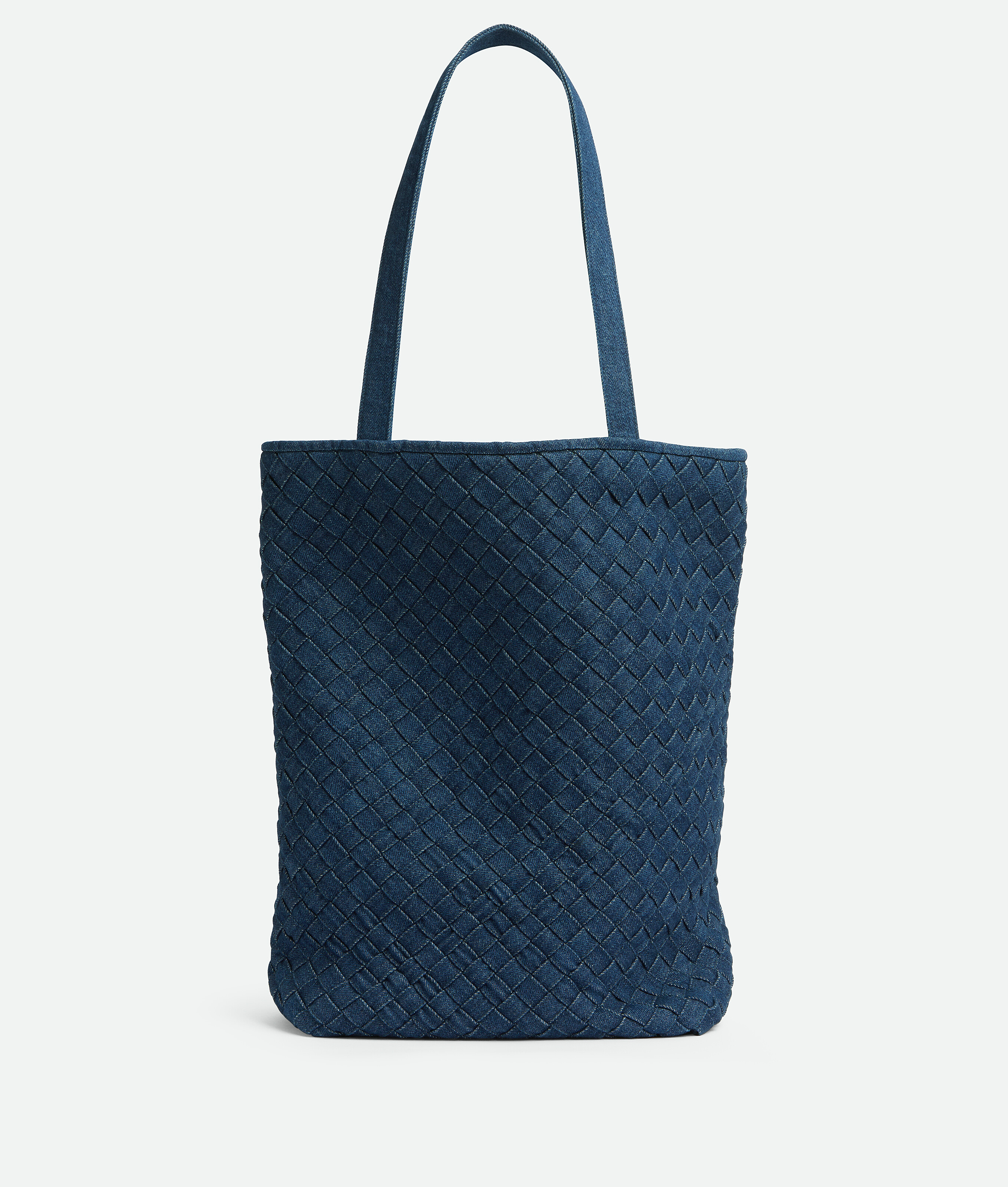 Bottega Veneta Small Intreccio Tote Bag In Blue