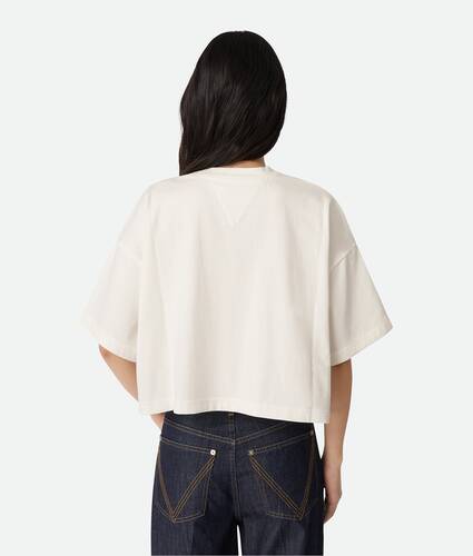 Cotton Jersey Cropped T-Shirt