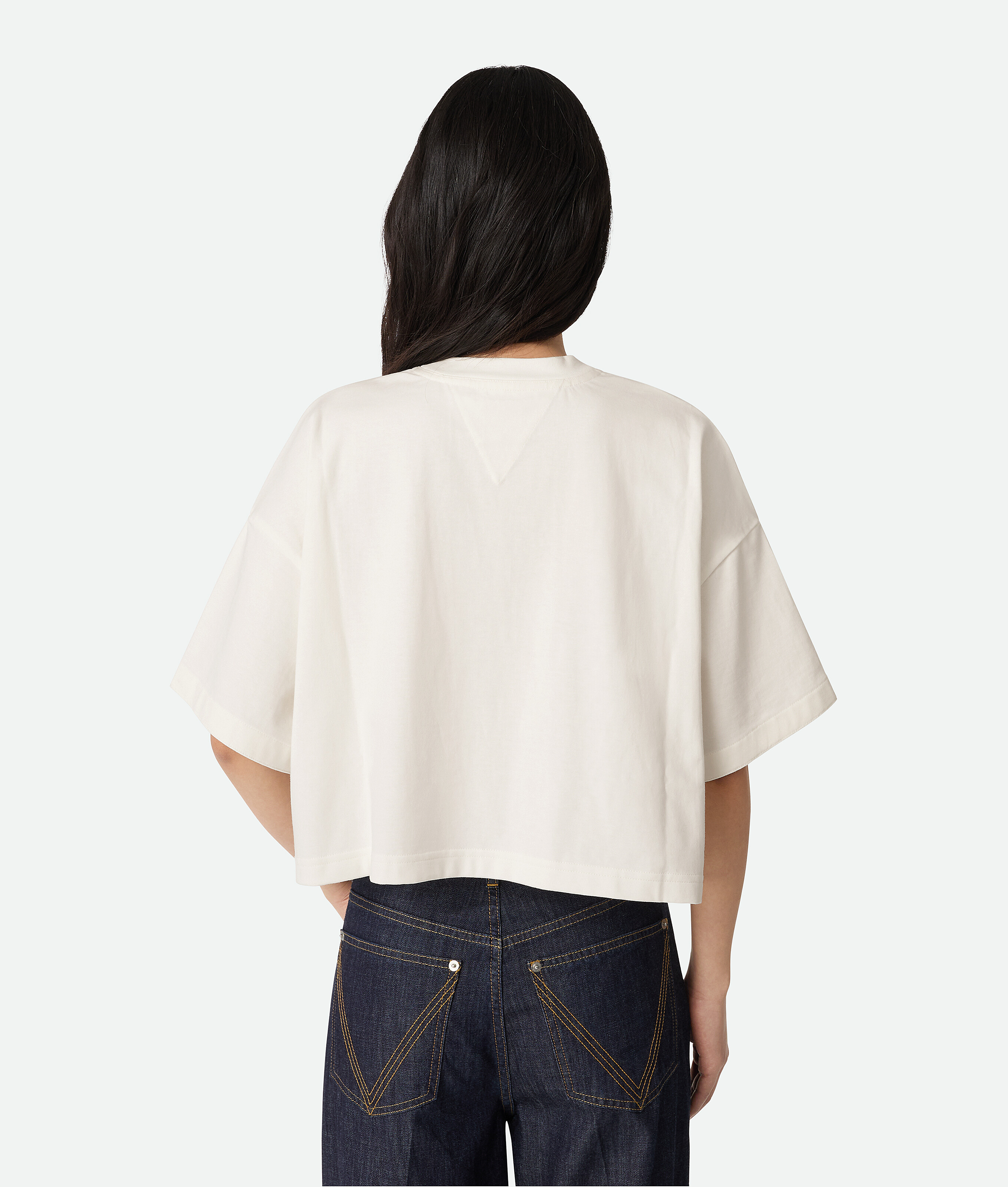 Bottega Veneta Cropped T-shirt Aus Baumwolljersey