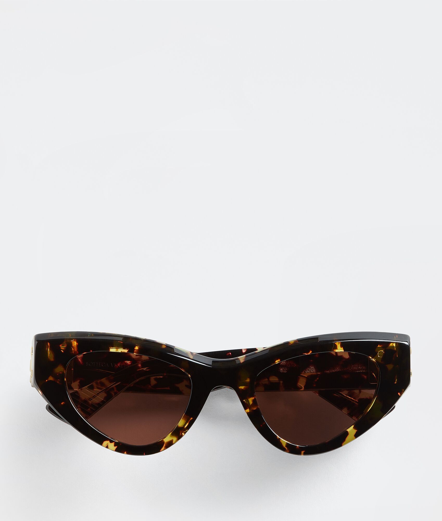 Bottega Veneta® Angle Acetate Cat Eye Sunglasses in Havana / Brown ...