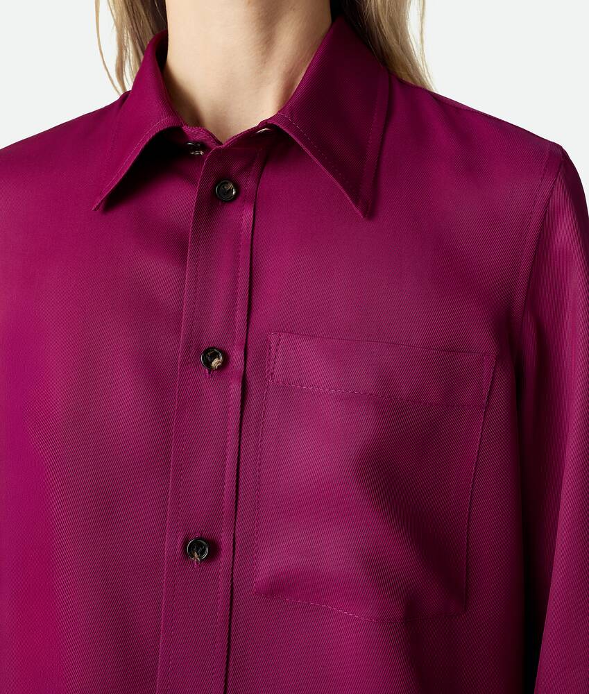 Bottega Veneta® Women's Viscose And Silk Twill Shirt in