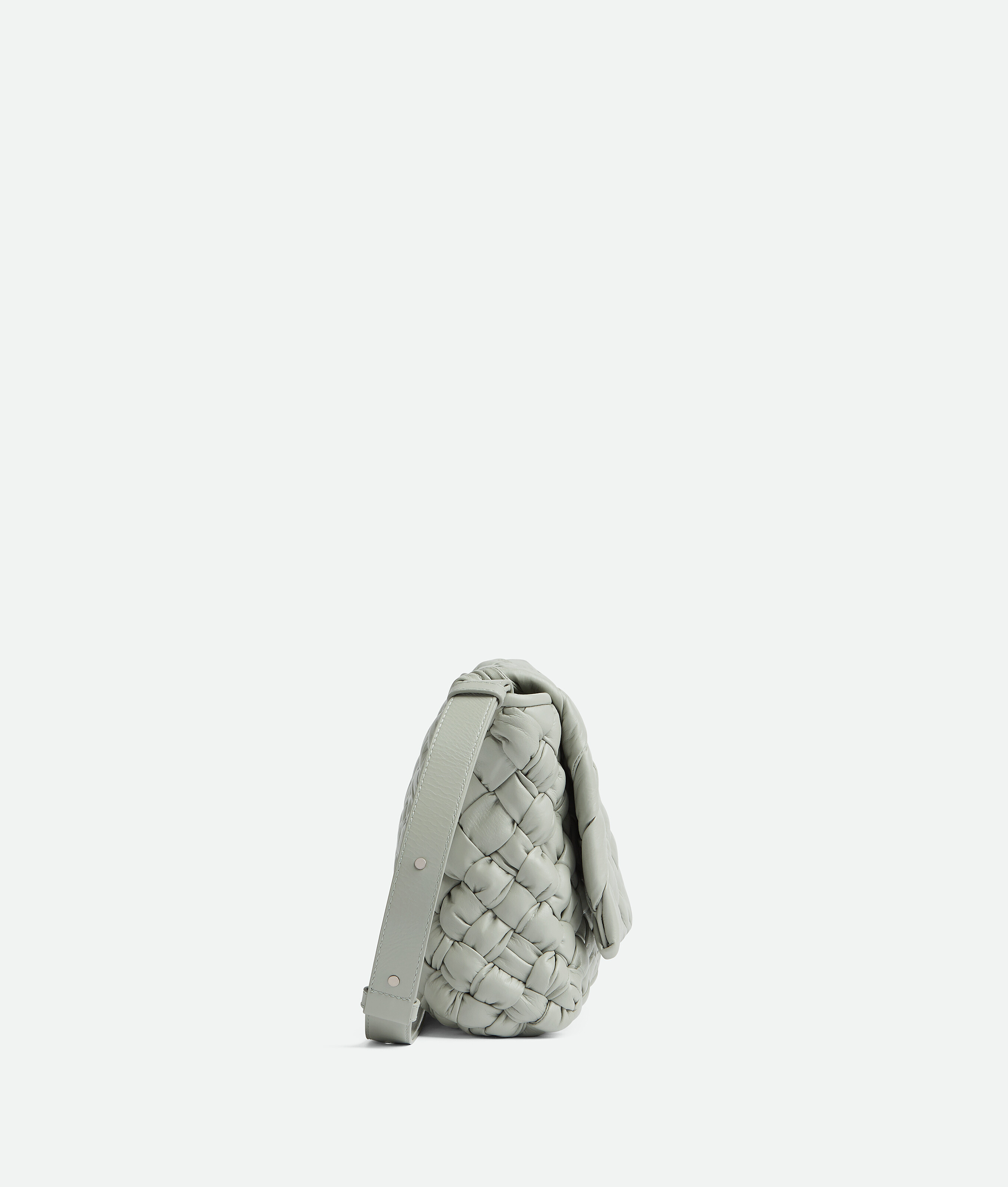 Bottega Veneta Rumple Messenger In Grey