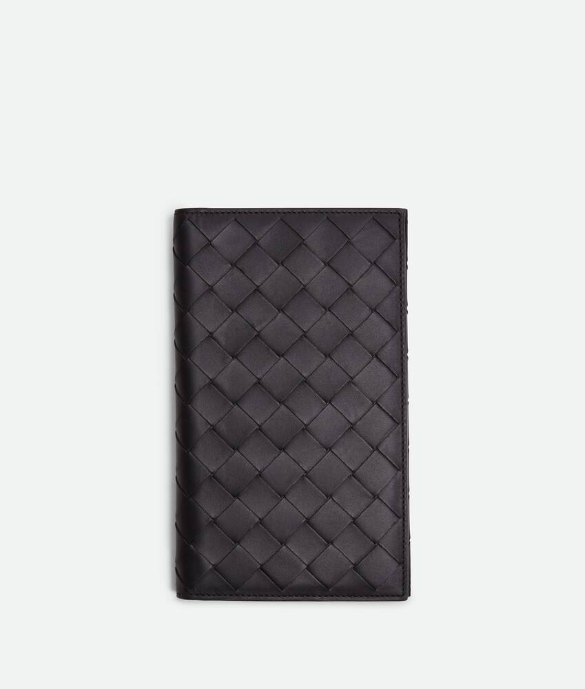 Bottega Veneta® Men's Long Wallet With Removable Pocket in Black