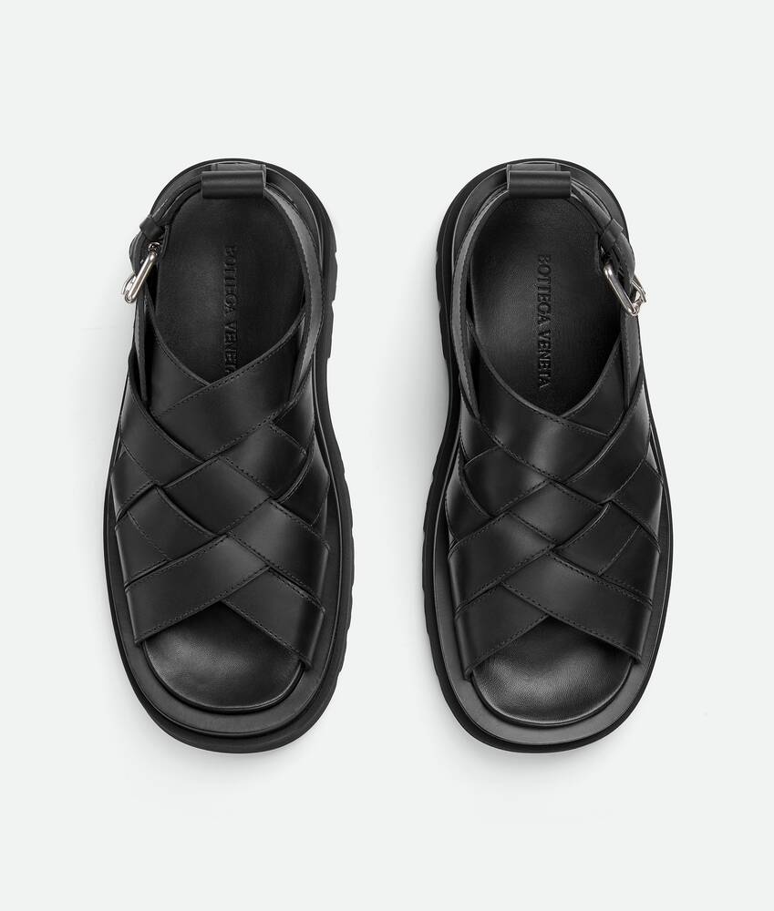 Bottega Veneta Men s Lug Strap Sandal in Black. Shop online now