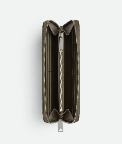 Intrecciato Zip Around Wallet