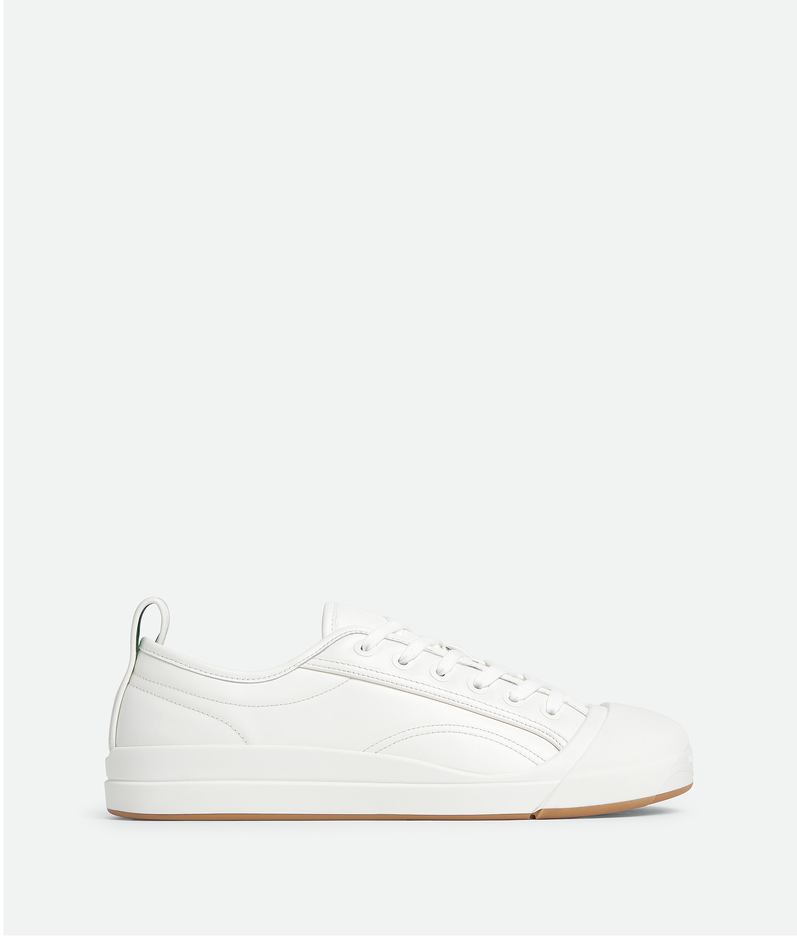 Bottega Veneta Vulcan Leather Sneaker In White