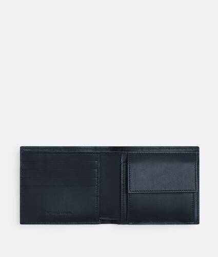 Check Leather Bifold Coin Wallet in Royal - Men | Burberry® Official