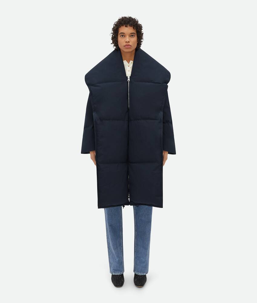 Display a large version of the product image 1 - Frosted Poplin Long Puffer Jacket