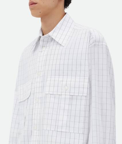 Crisp Cotton Silk Double Layer Shirt