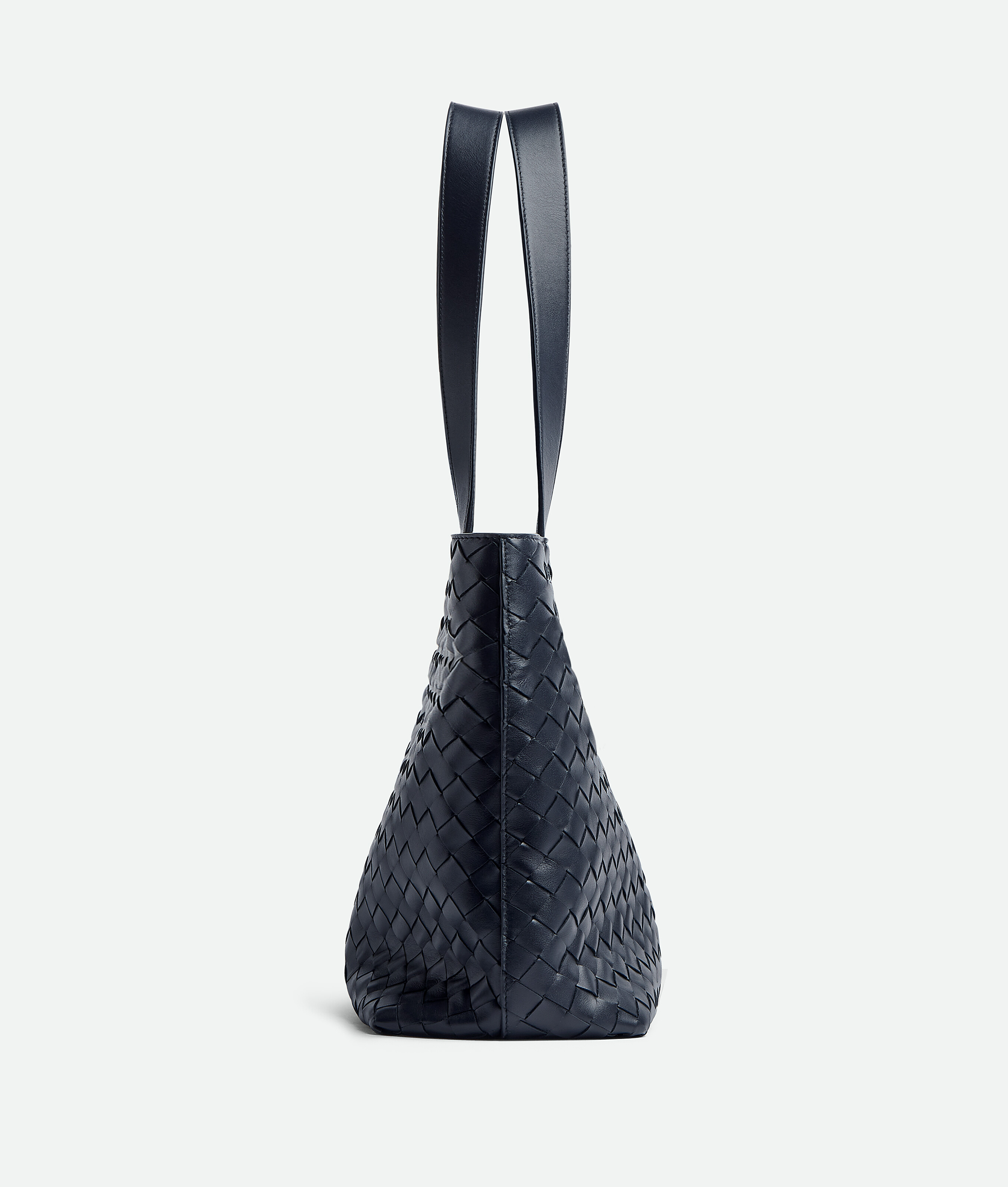 Shop Bottega Veneta Small Intrecciato Zipped Tote In Space