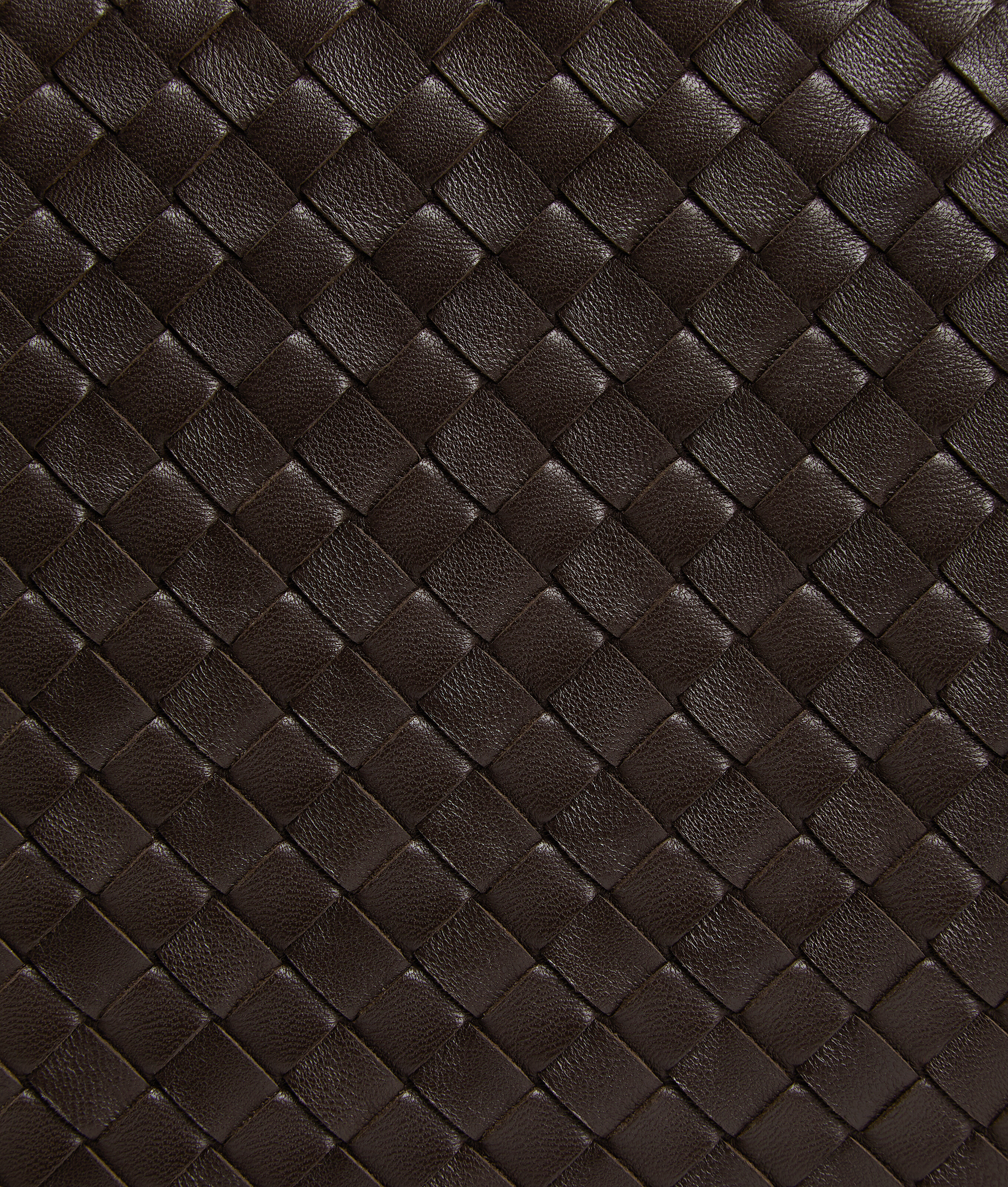 Bottega Veneta Black Crossbody Bag With Top Zip Closure And Intrecciato Motif In Leather Woman In Fondant