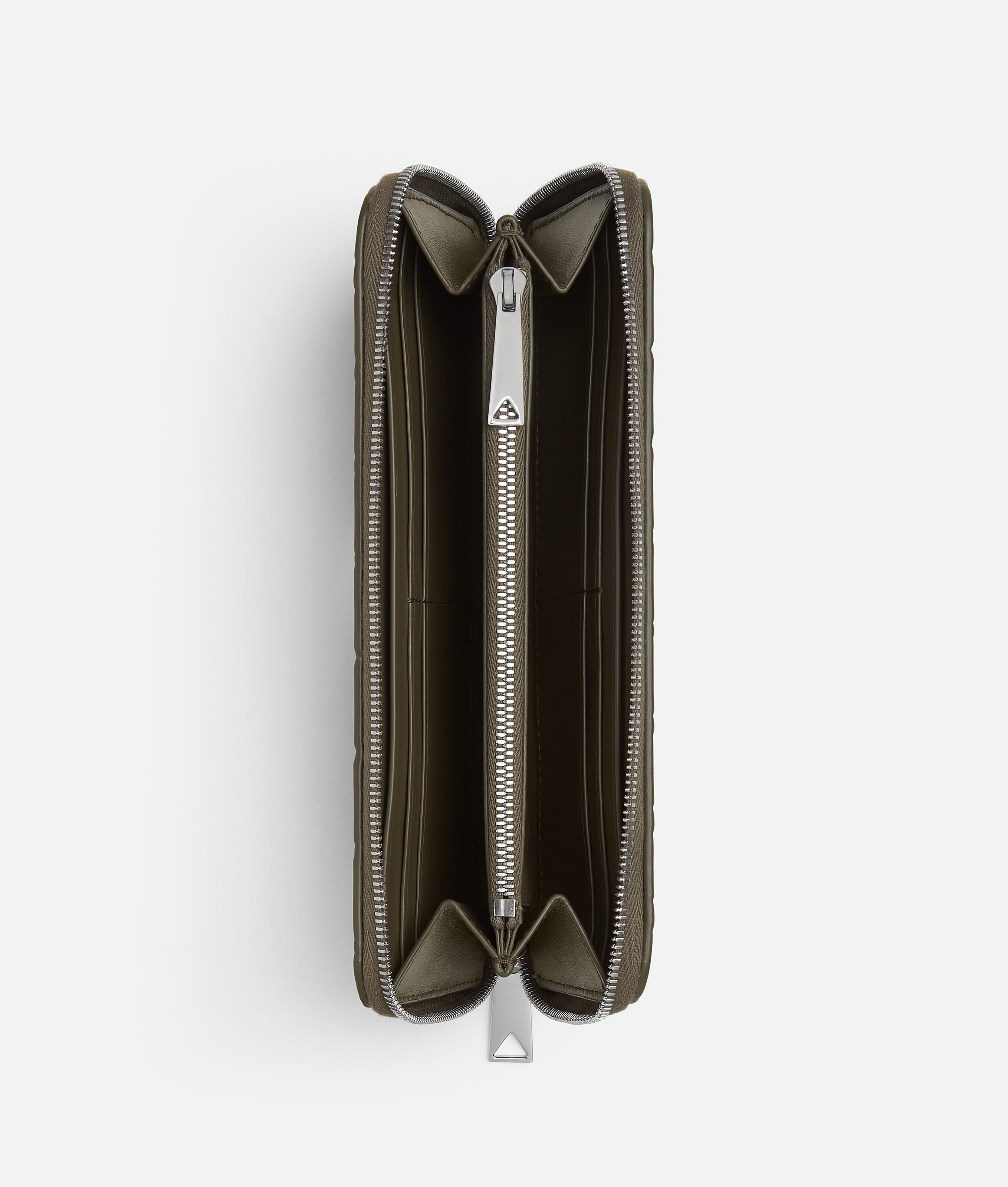 Bottega Veneta Intrecciato Stamp Zip Around Wallet