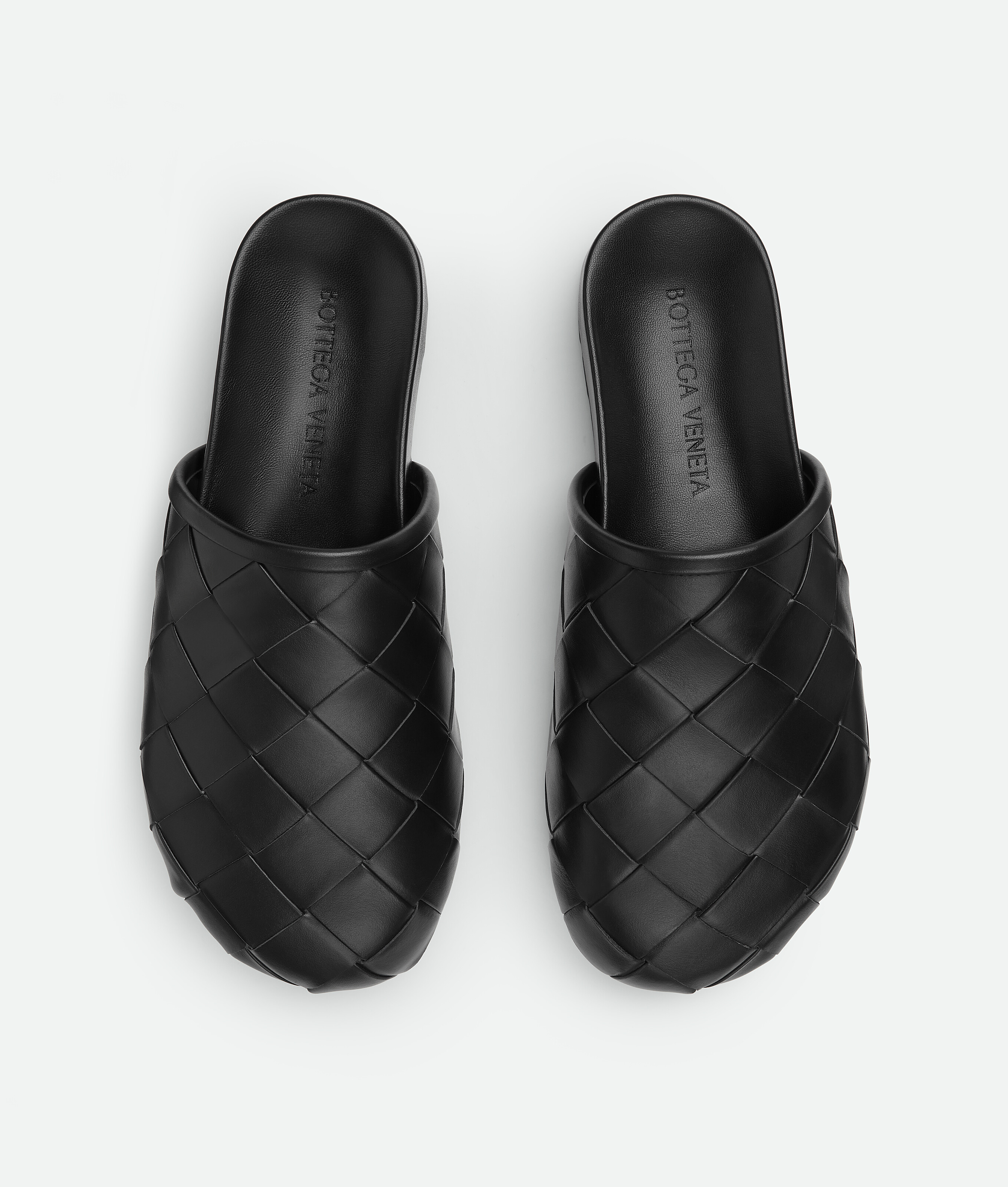 Shop Bottega Veneta Reggie Mules In Black