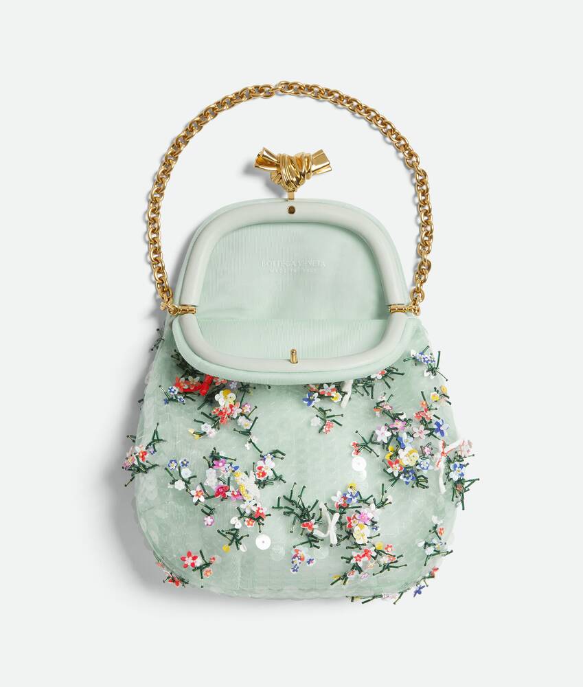 Bottega Veneta® Women's Knot Opera in Light mint. Shop