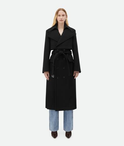 Felted Wool Belted Coat