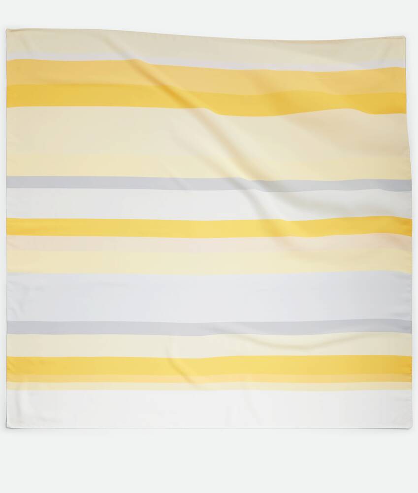 Display a large version of the product image 1 - Silk Twill Striped Foulard