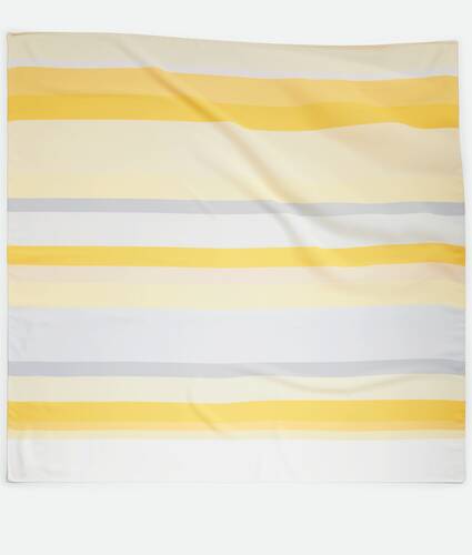 Display a large version of the product image 1 - Silk Twill Striped Foulard