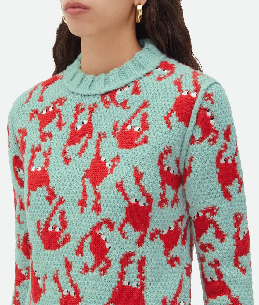 Display a large version of the product image 6 - Jacquard Crabs Wool Jumper