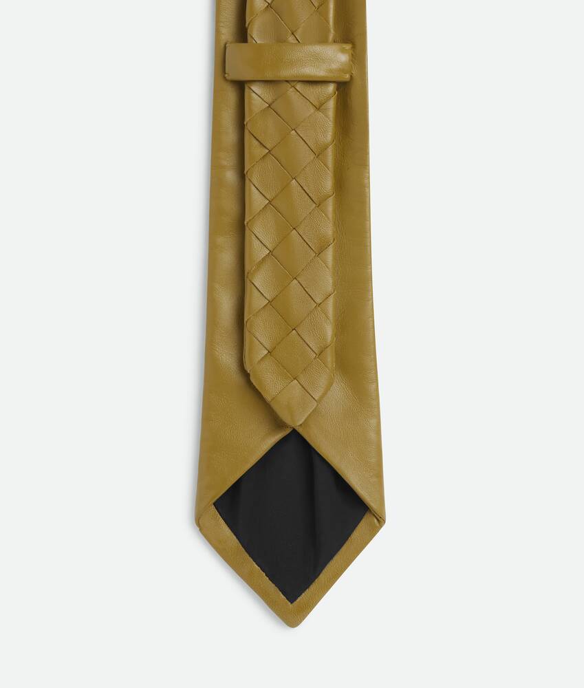 Display a large version of the product image 3 - Intrecciato Leather Tie