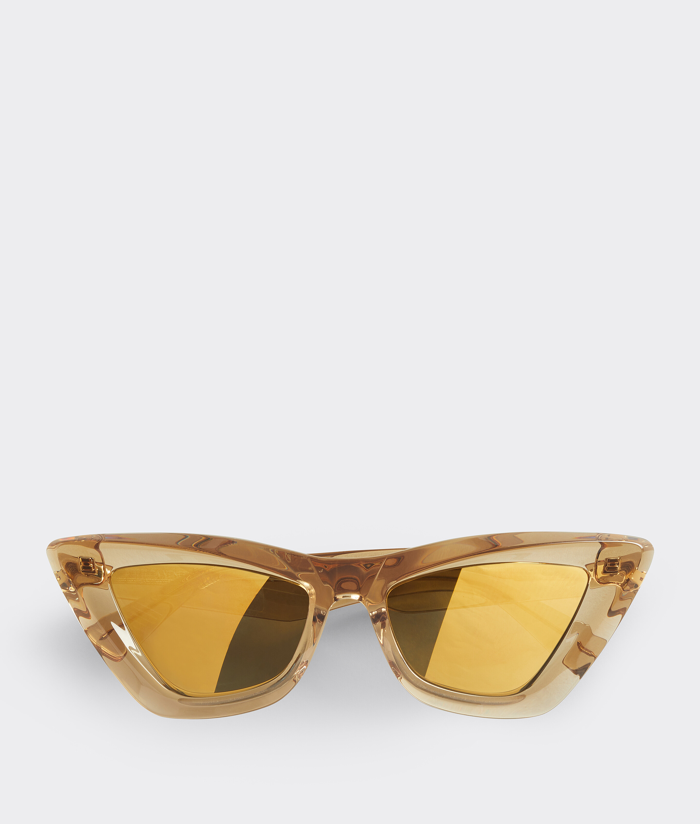 Bottega Veneta Turn Cat-Eye Sunglasses - Gold - Unisex 
