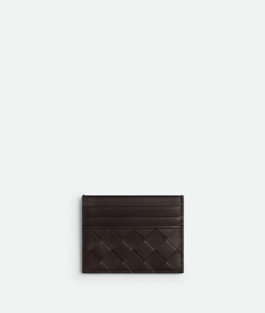 Bottega Veneta® Men's Intrecciato Credit Card Case in Fondant/ice 