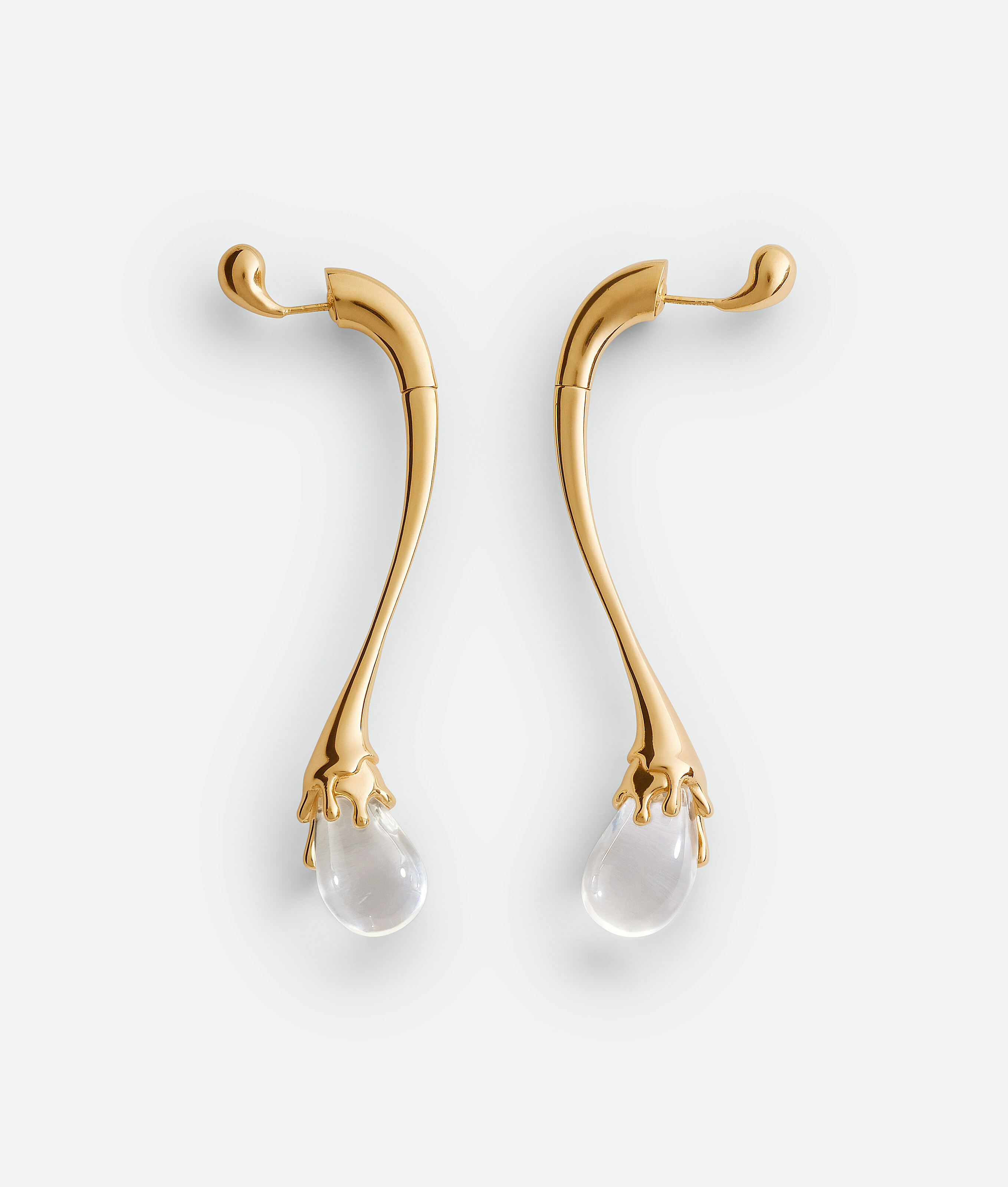 Bottega Veneta Drop Earrings - Rock Crystal Quartz - Woman