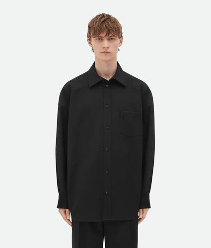 Chemise en sergé de laine