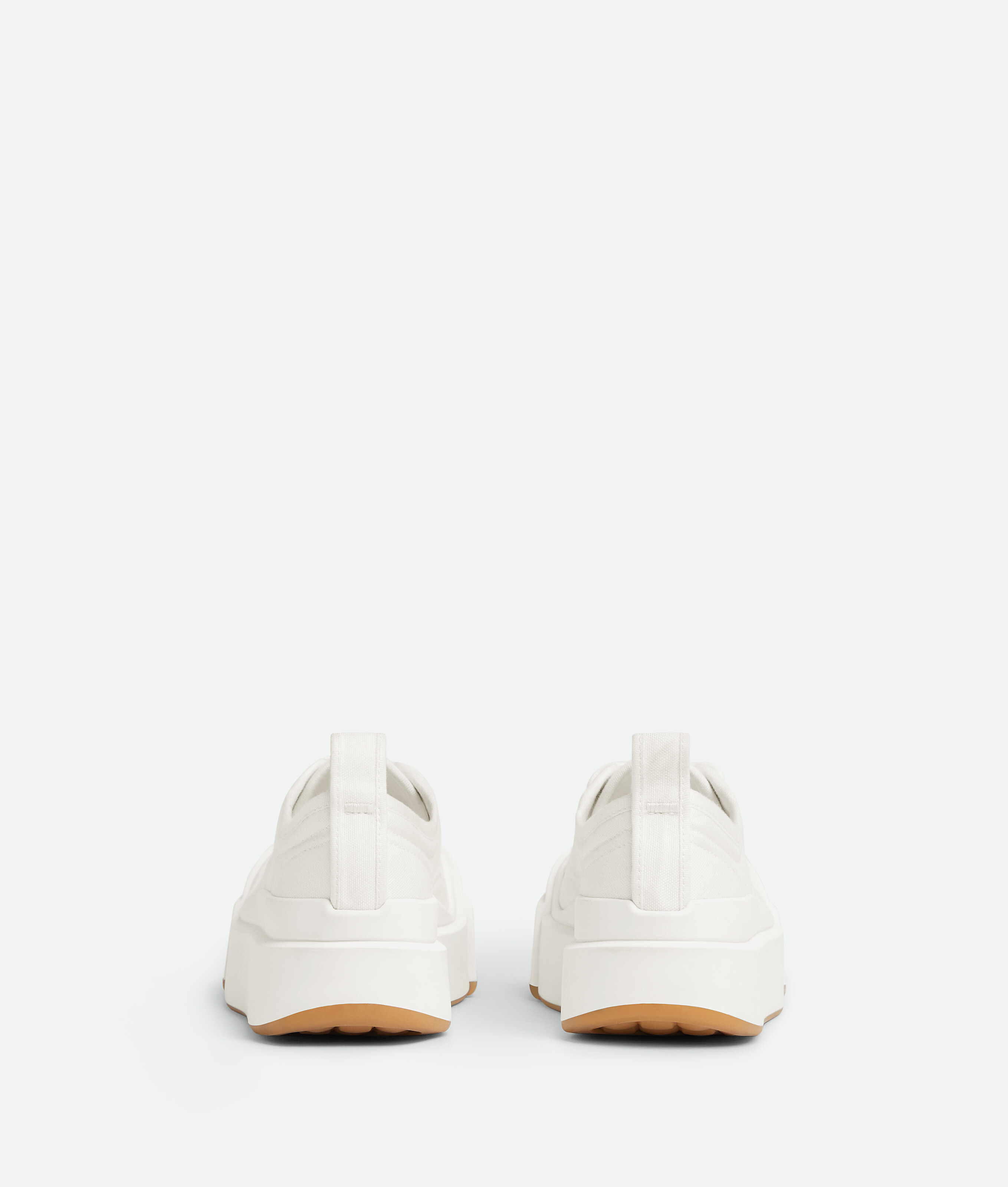 Shop Bottega Veneta Vulcan Plateau-sneakers In White