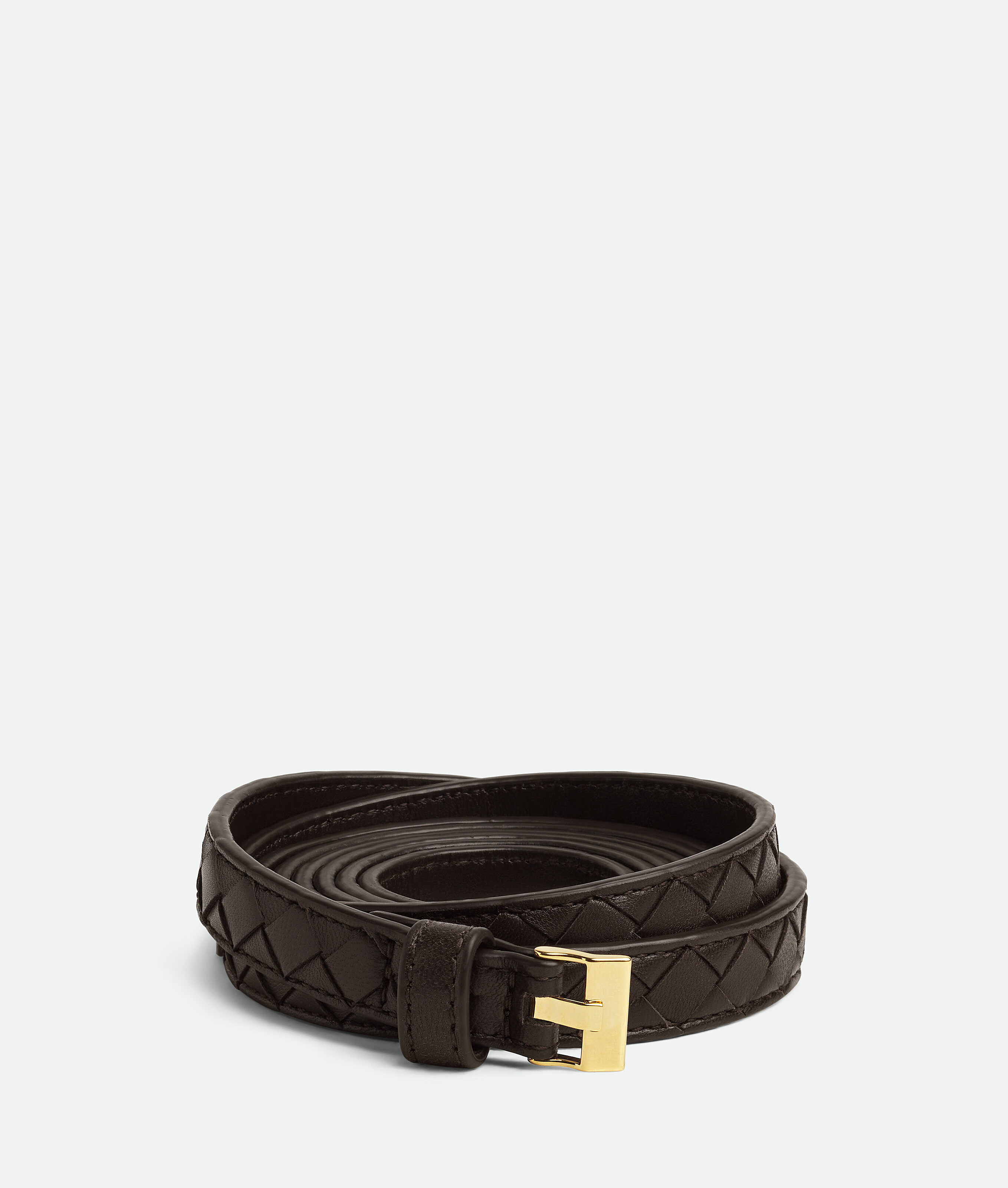 Bottega Veneta Leather Belt With Adjustable Length And Quilted Design In Fondant