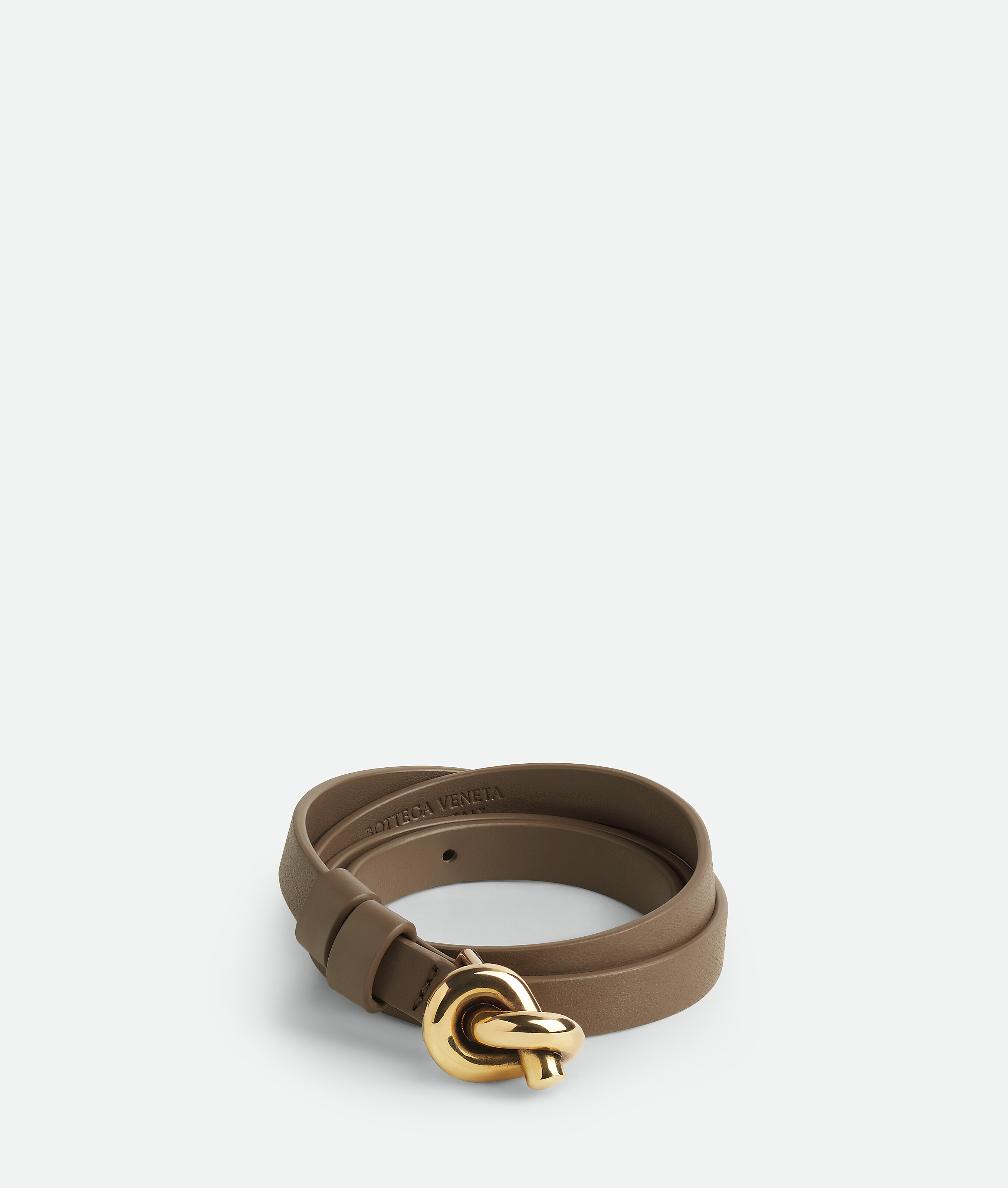 Bottega Veneta Small Knot Belt In Brown