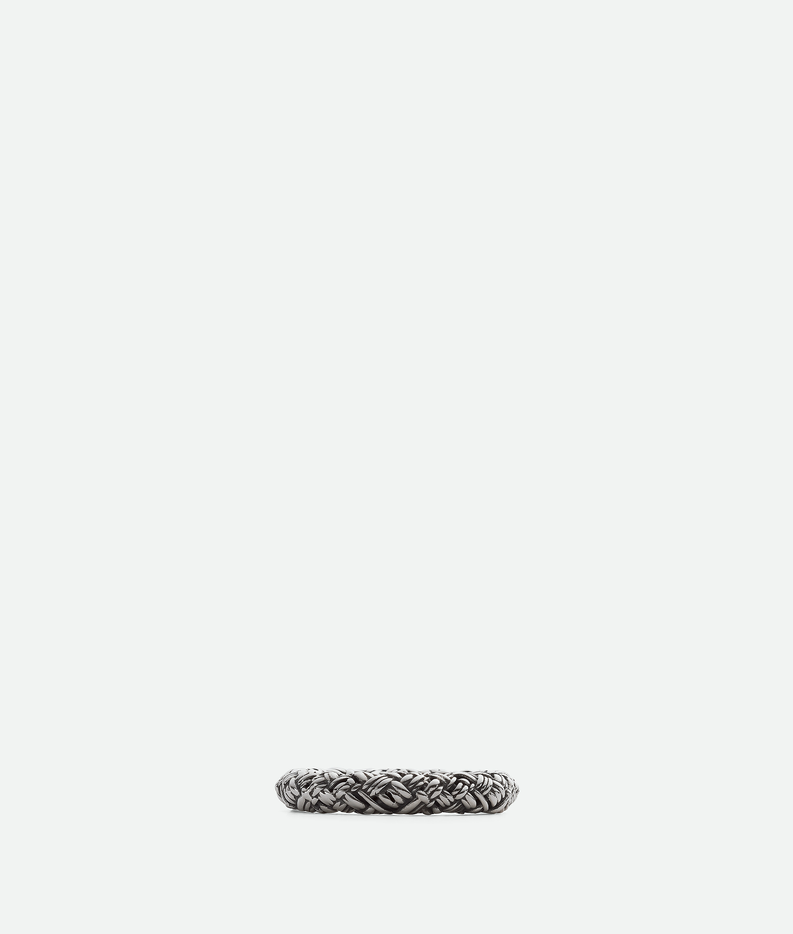 Bottega Veneta Bague Intreccio In Silver