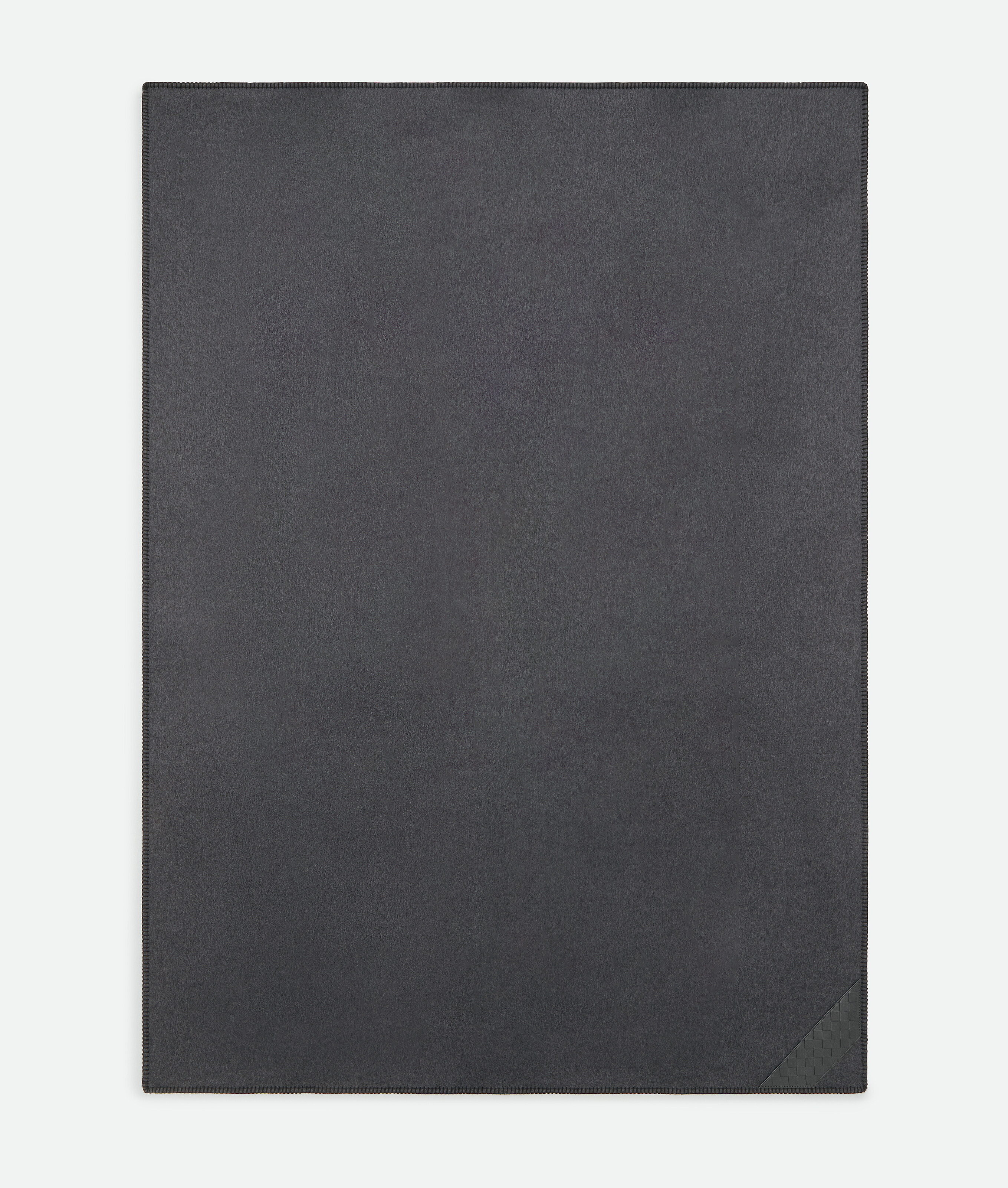 Bottega Veneta Intrecciato Patch Blanket In Grey/black