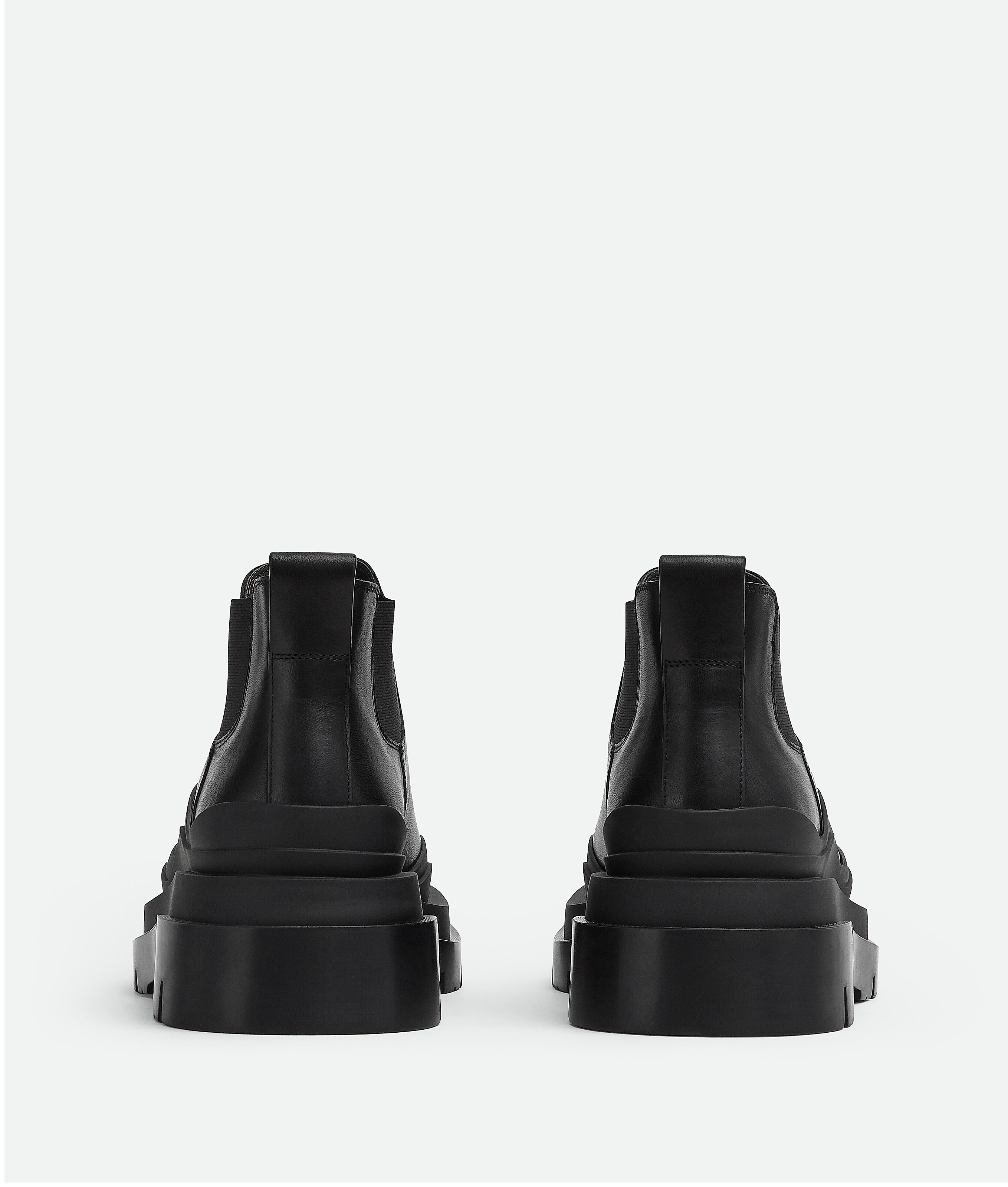 Shop Bottega Veneta Tire Ankle Chelsea Boot In Noir