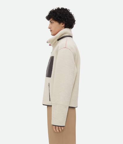 Veste en shearling mérinos