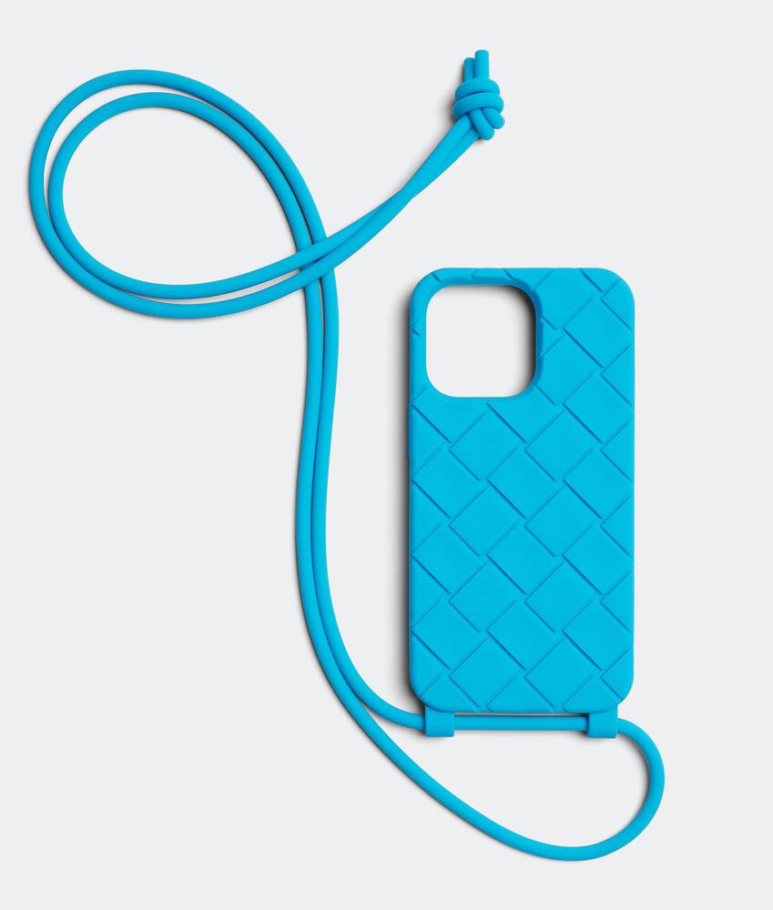 Bottega Veneta® Men's Iphone 13 Pro Case On Strap in Pool. Shop 