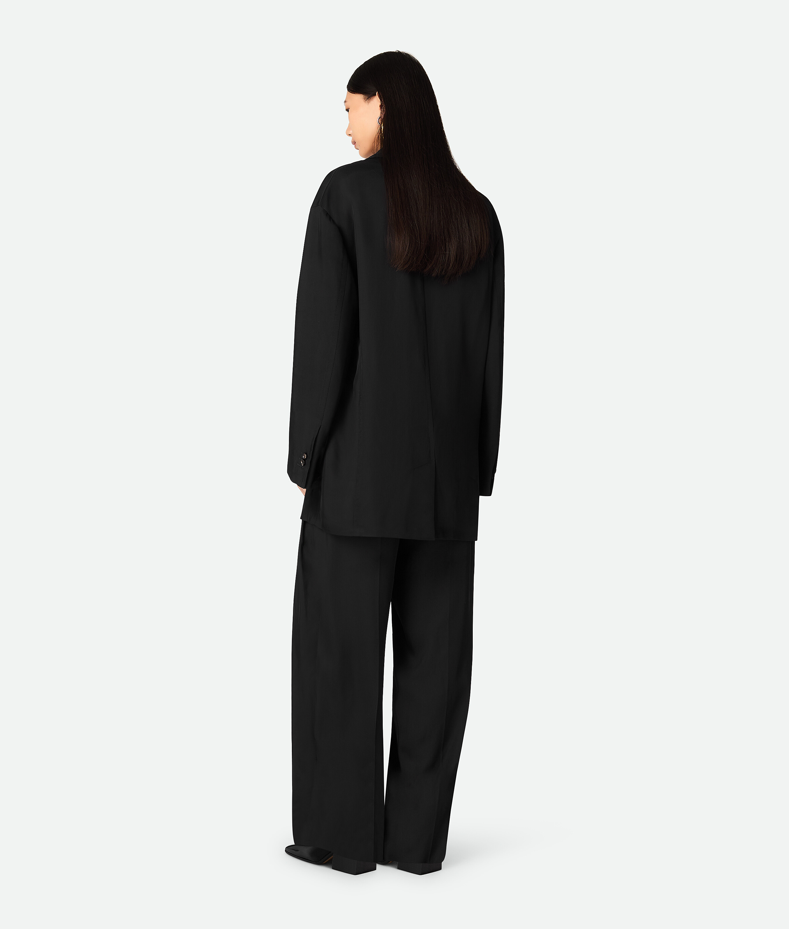 Bottega Veneta Jacke Aus Viskose Und Seidentwill In Black