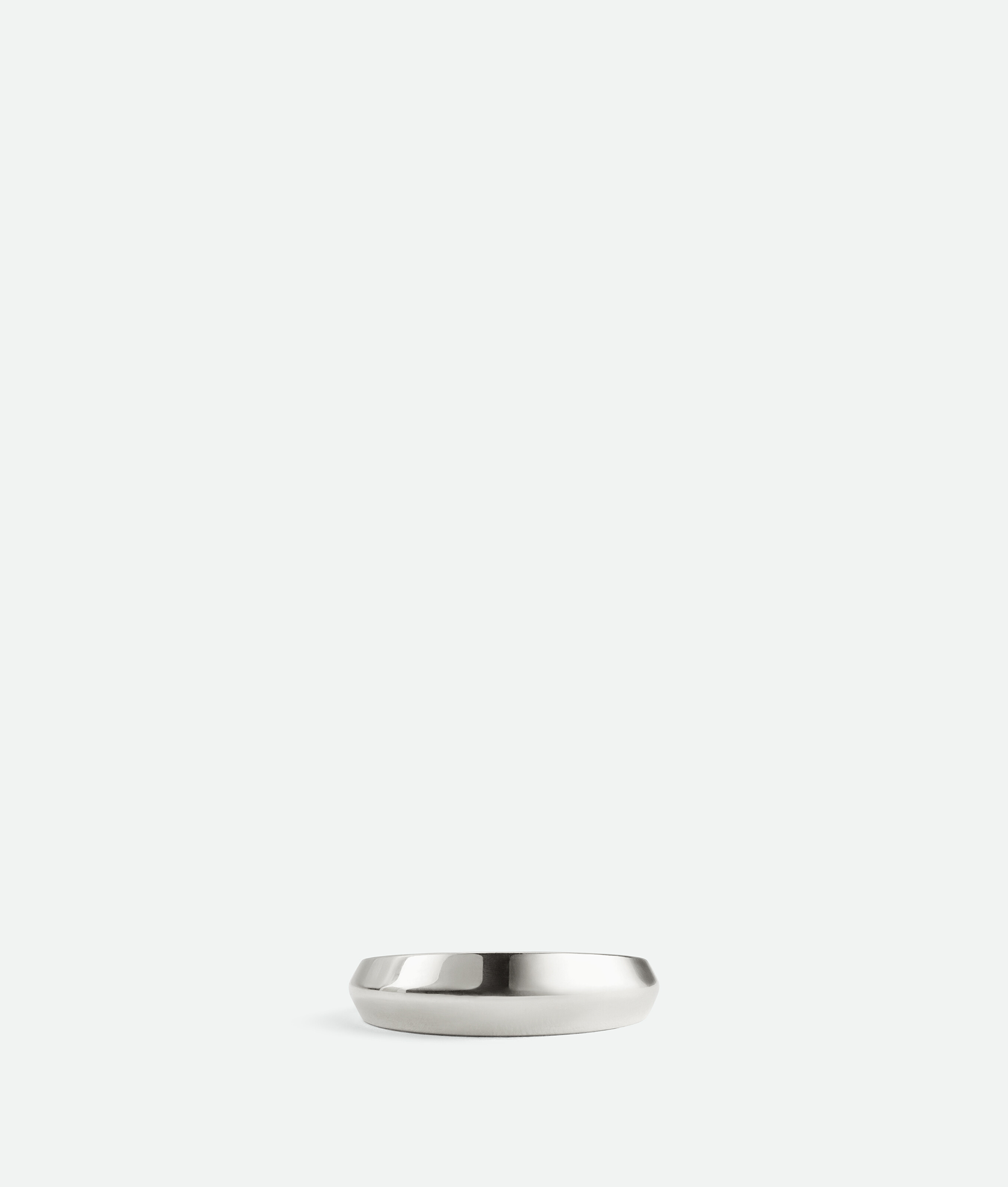 Shop Bottega Veneta Detail Chain Ring In Silver
