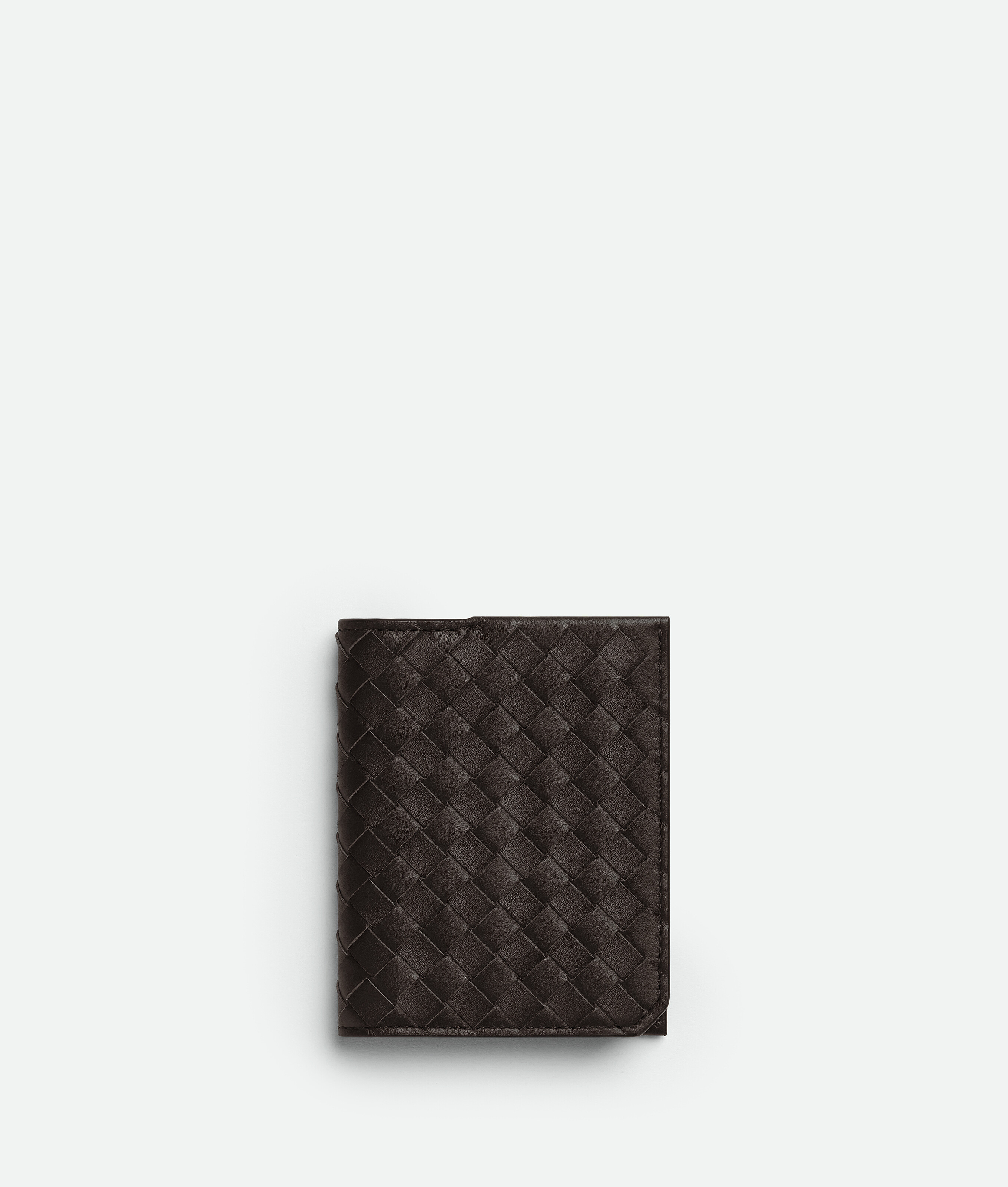 Shop Bottega Veneta Intrecciato Piccolo Flap Card Case In Fondant