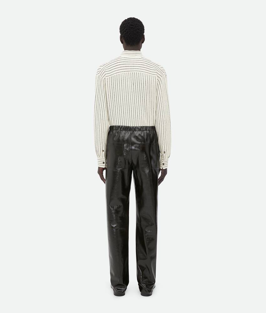 Display a large version of the product image 3 - Shiny Leather Elasticated Trousers