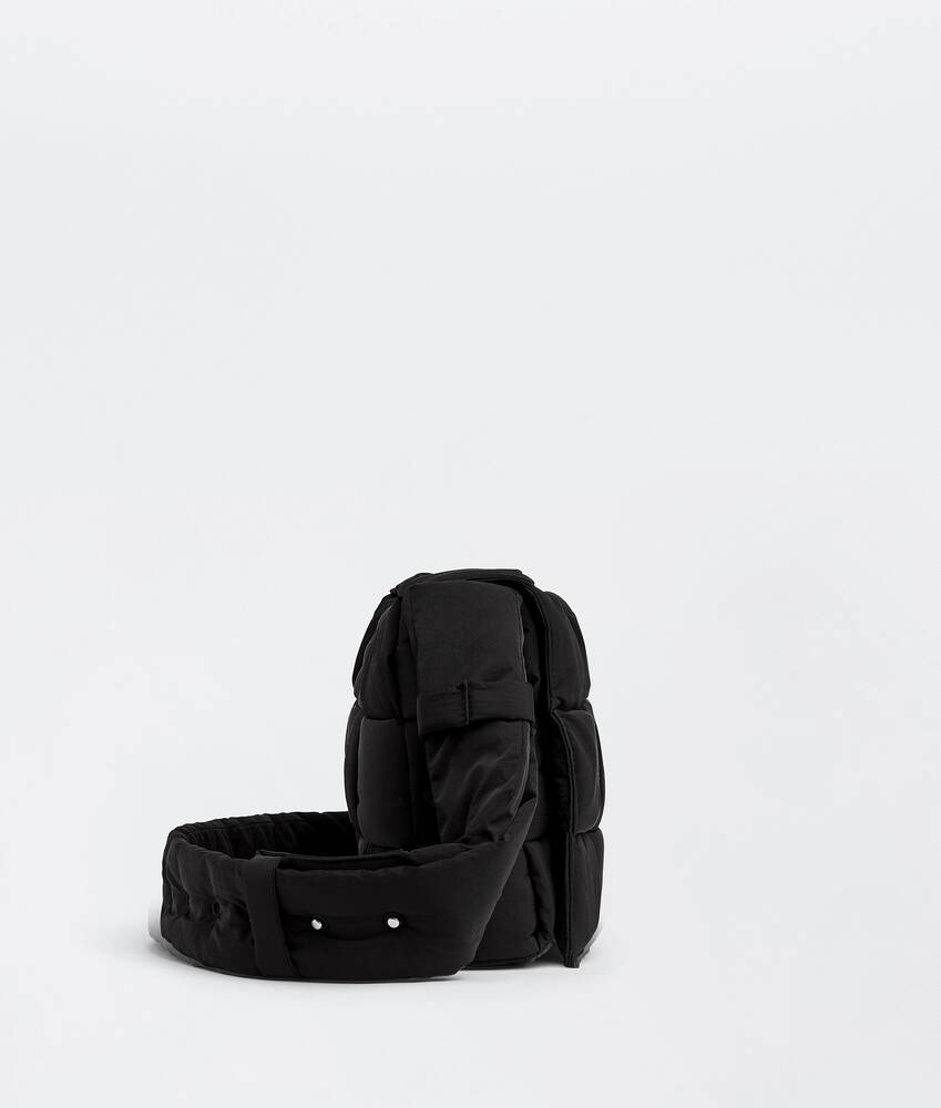 Padded Tech Cassette Crossbody Bag in Black - Bottega Veneta