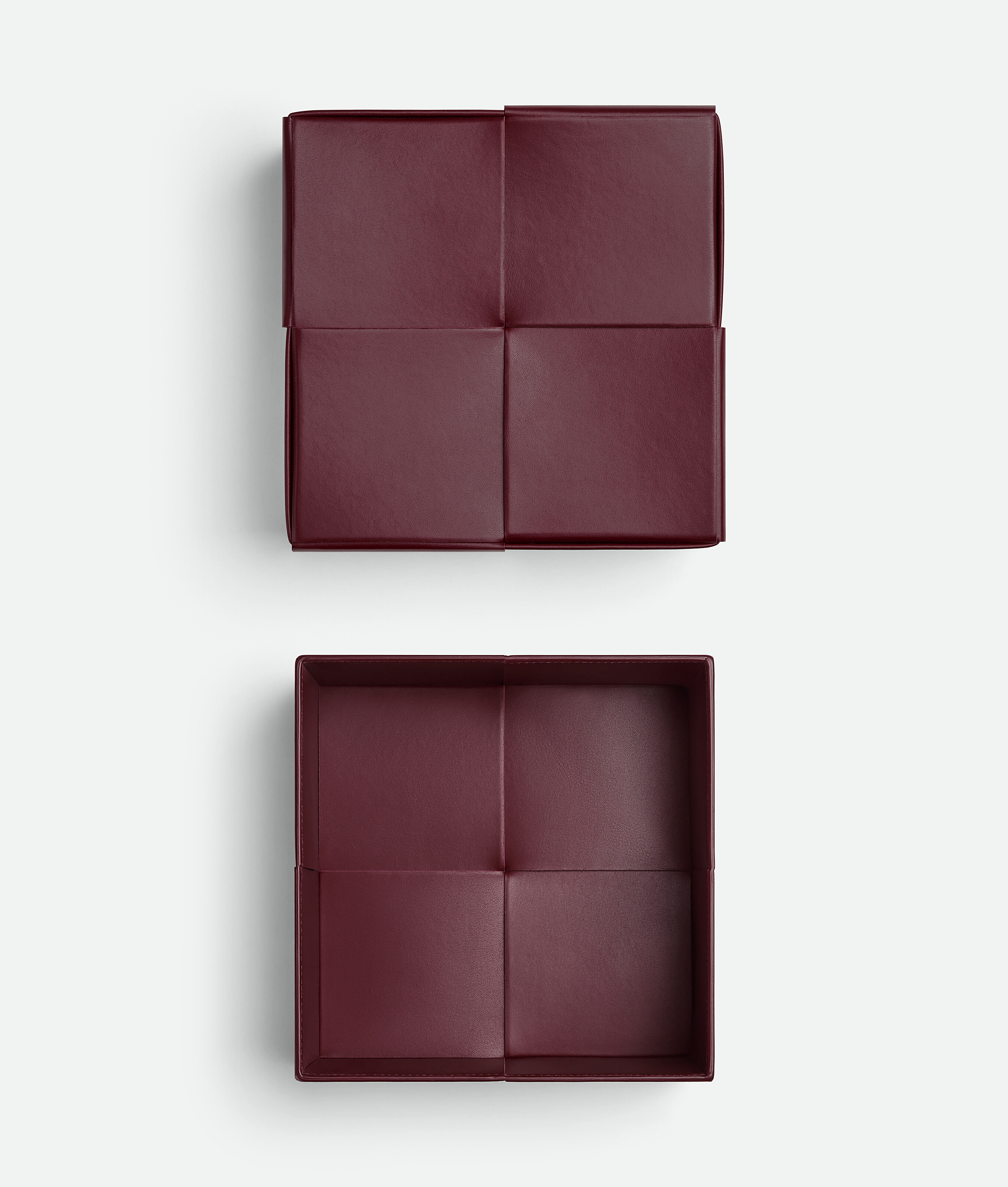 Shop Bottega Veneta Cassette Box In Bordeaux