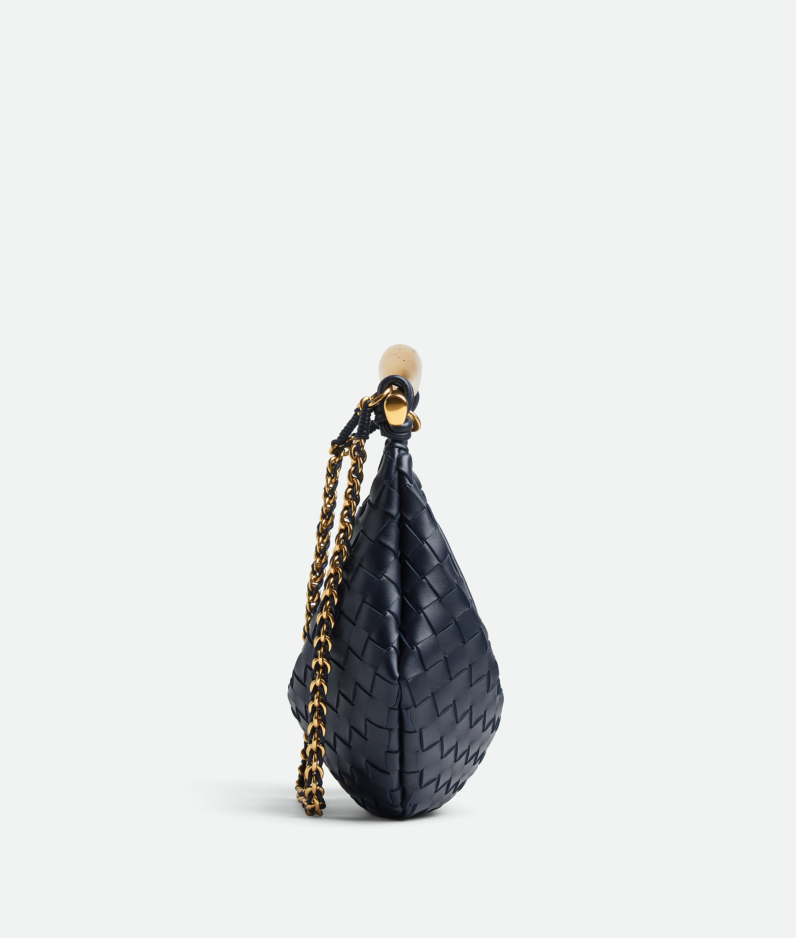 Shop Bottega Veneta Sardine With Chain In Blue