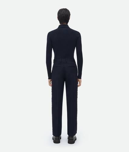 Cotton Canvas Lace-Up Pants